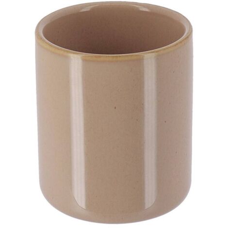 Vaso gres lacado - beige - Tendance