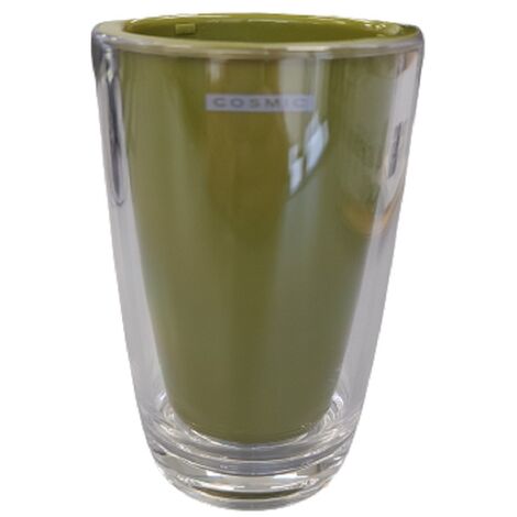 VASO GRIS OLIVA DROP COSMIC COLOR MOSTAZA