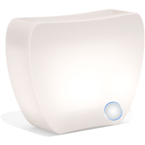 Vaso Heart Bright Luz Blanca en Polímero Monacis - 100X30X80 H