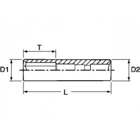 Vaso hexagonal 1/4" 6 puntas M140604-C TENG TOOLS                          5.5 mm