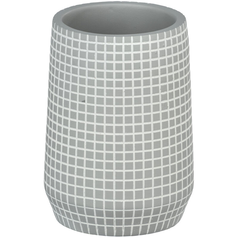 

Vaso cepillos de dientes portacepillo higiene pasta dental baño Ohrid gris - Wenko