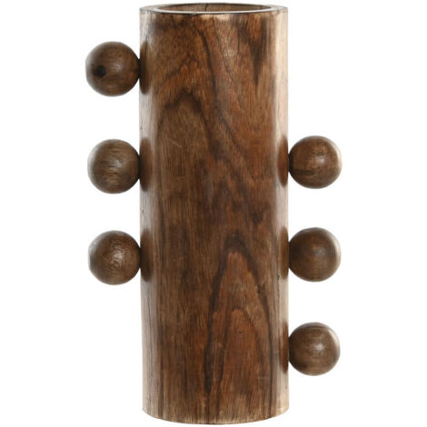 Vaso Home ESPRIT Legno di mango 10 x 10 x 28 cm