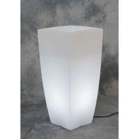 VASO HOME LIGHT QUADRO 40X40X90 CM GHIACCIO BIA- 1,0 pz