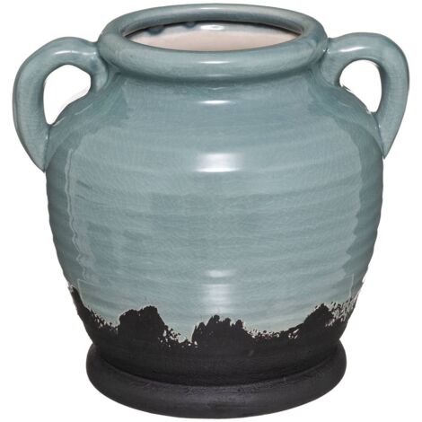 Vaso in ceramica verde celeste garden d19cm - Atmosphera créateur d'intérieur