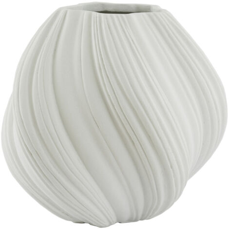 Vaso in pietra YATUNG di Light & Living in colore crema - Ø52x48