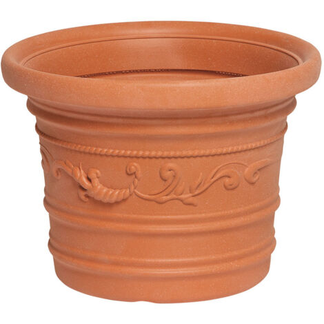 VASO IN PLASTICA FESTONATO D 35XH26 CM PRESTIGE- 1,0 pz