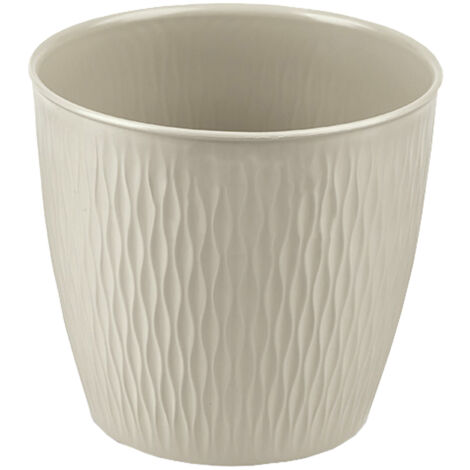 Vaso in PVC Liberty Tondo 25x23 cm STEFANPLAST - Bianco