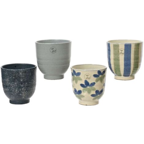 Vaso in terracotta colorato 15x15