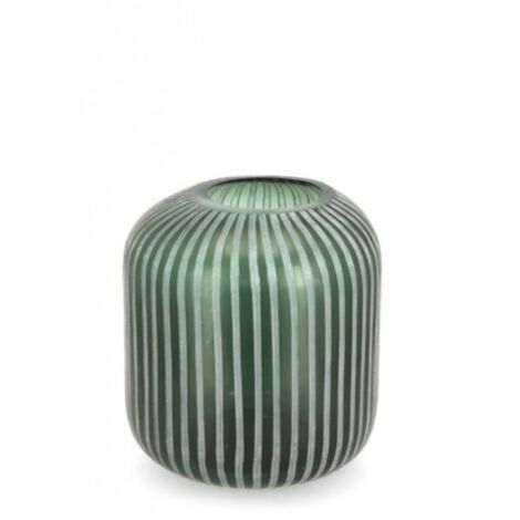 Vaso in Vetro Bianco Moderno da Interno H36 cm - HASSAN