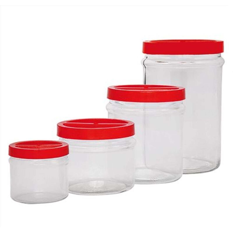 Vaso Vetro Con Tappo Ortes Da 1kg Bianco Per Alimenti Vaso Vasetto