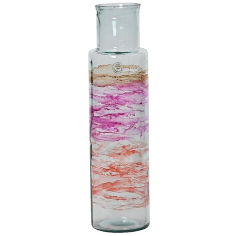VASO IN VETRO D.15XH55CM MULTICOLORE.