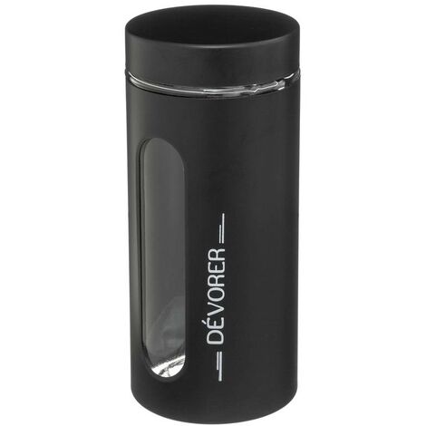 Vaso in vetro e metallo ublo 1,25l nero  - 5five