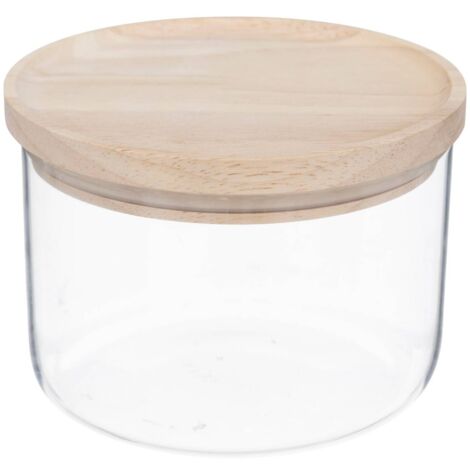 Vaso in vetro hermet da 0,65l con coperchio in hevea a chiusura ermetica - 5five