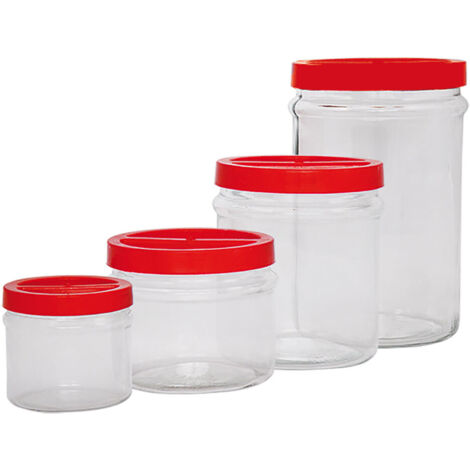 VASO IN VETRO PER ALIMENTI 'ORTES' Ø 170 - lt. 2,5- 6 pezzi  - Senza Marca