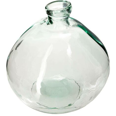 Vaso in vetro riciclato trasparente, 22 cm