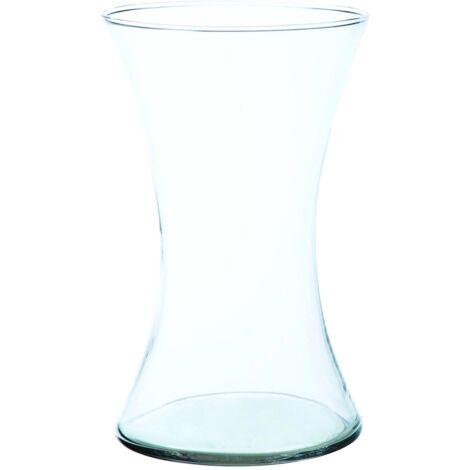 Vaso in vetro stretto al centro per acqua, fiori e piante Ø 12 x 26 cm