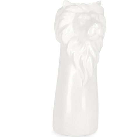 Vaso jaiden leone alto bianco, dolomite per uso interno ed esterno 14,5 x 12,5 x h 31,5cm