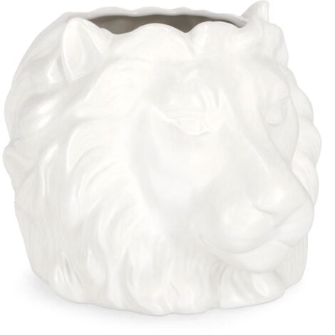 Vaso jaiden leone bianco, dolomite per uso interno ed esterno 27 x 23,1 x h 20,5cm