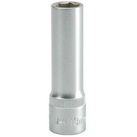 VASO LARGO DE 6 PUNTAS CROMADO 1/2'' 13MM - YT-1226