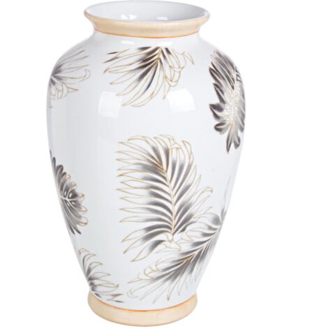 Vaso leaf bomb in porcellana dipinto a mano