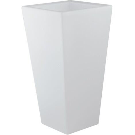 Vaso LED GECO da esterno quadrato ricaricabile 4W RGB con telecomando 90 cm