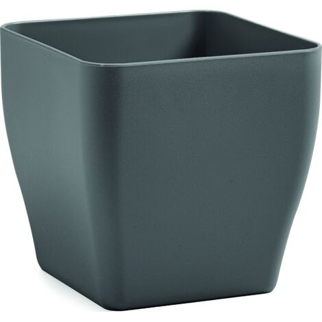 Vaso Living Matt Quadrato  25 cm - Terra Etnea