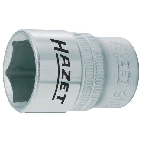 Vaso llave carraca Hazet 900 19 mm plateado 38 mm