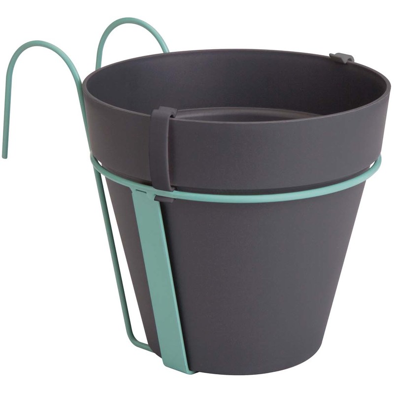 Vaso loft urban balcony potholder anthracite Elho