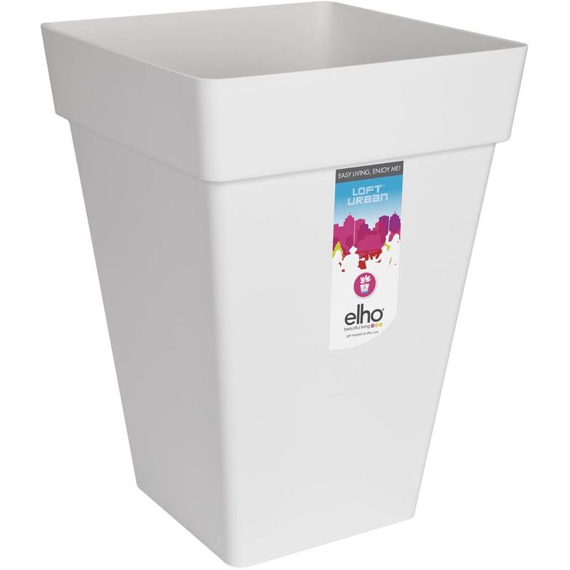 Vaso loft urban square high 30 white Elho