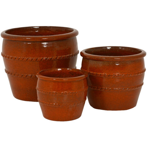 VASO LUCIA D.37XH32CM ROSSO IN TERRACOTTA