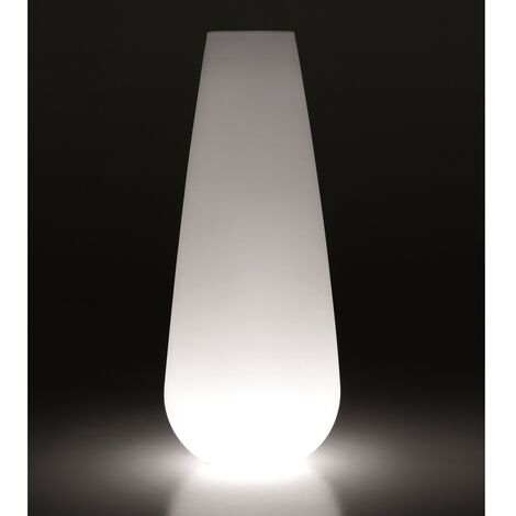 VASO LUMINOSO BUBA POLIETILENE 71X175H  WHITE LIGHT USO ESTERNO SENZA KIT LUCE