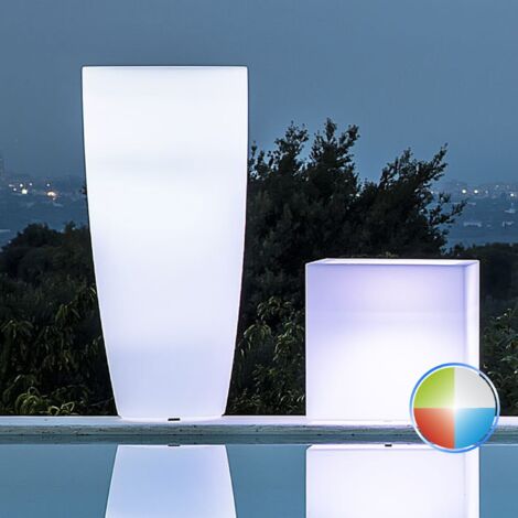 Vaso luminoso da giardino con batteria ricaricabile per