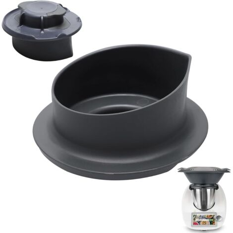 JALLERIA Vaso medidor para Thermomix TM5 TM6, vaso medidor con escala de 50 ml y 100 ml para Thermomix, tapa con graduaciones de 100 ml y 50 ml, vaso medidor extraíble