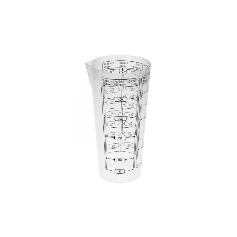 

Vaso medidor plastico 500 ml. 8,5x6x16 cm. - Oryx