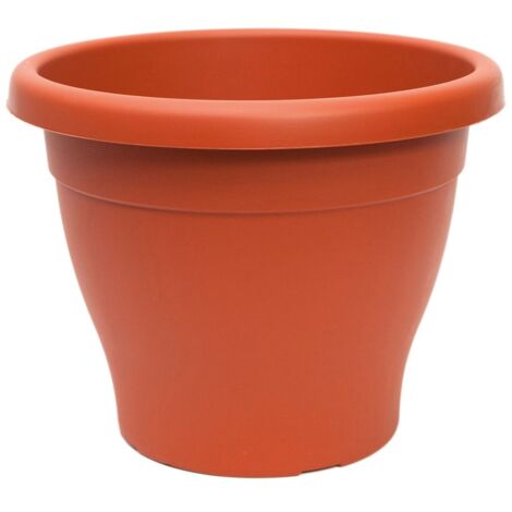 Vaso Mediterraneo 20 cm x 15 cm In plastica color terracotta