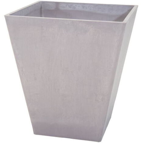 Vaso - MEGA COLLECTIONS - Ecostone Quadrato - 41 x 45 cm - Taupe