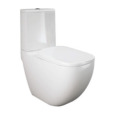 Vaso monoblocco a pavimento senza bordo