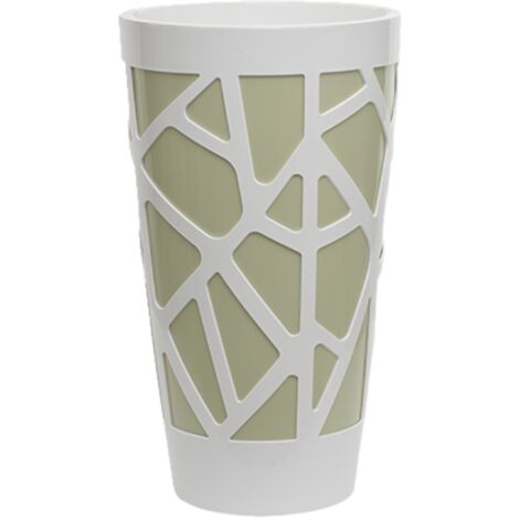 Vaso alto da esterni e interni 80x25x70h cm in polietilene bianco