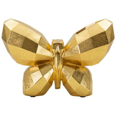 Vaso Motivo Farfalla cm 22,5X8X15 - BUTTERFLY GOLD
