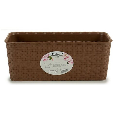 Vaso Natural Rett. Tostado 30X13 H 11 Stefanpl