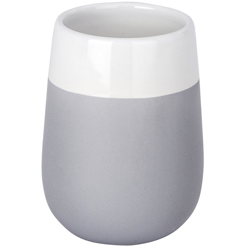 

WENKO Vaso cepillos dientes portacepillo higiene pasta dental baño Malta gris