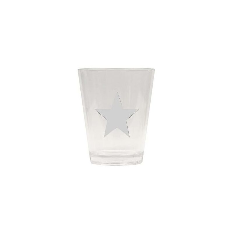 

Vaso para refrescos con estrella blanca