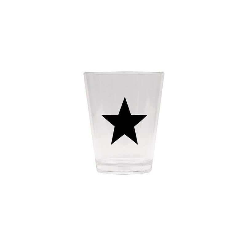 

Vaso para refrescos con estrella negra