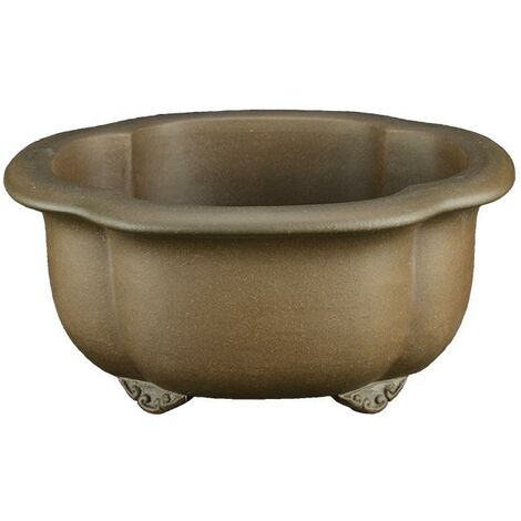 Vaso per bonsai ovale (forma mokko) in gres 32x27,5x13 cm - SM002b