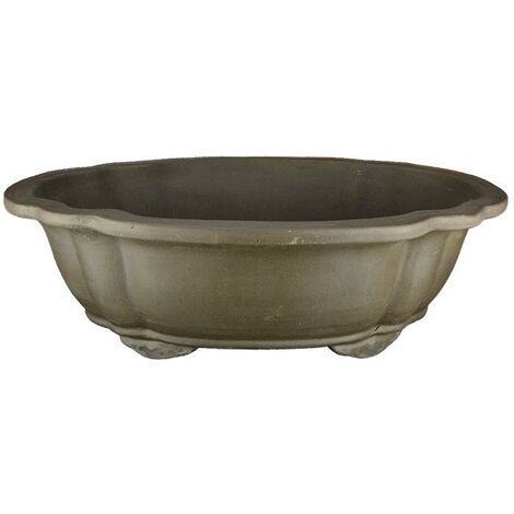 Vaso per bonsai ovale (forma mokko) in gres 65x47x18 cm - 2912a