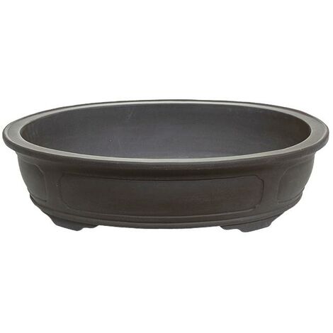 Vaso per bonsai ovale in gres 107x75,5x24 cm - L60a