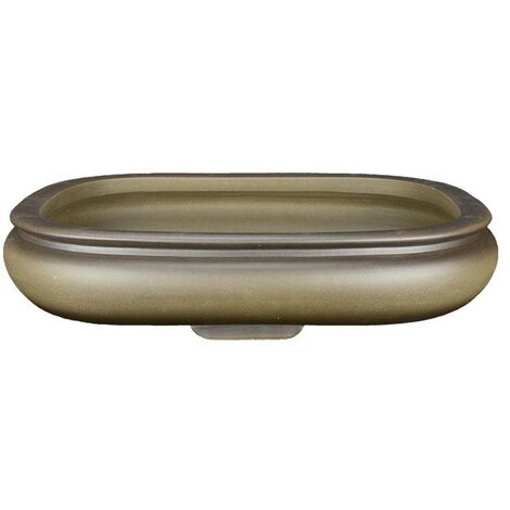 Vaso per bonsai ovale in gres 50,5x37x8,5 cm - SM019