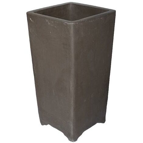 Vaso per bonsai quadrato (stile a cascata) in gres 29x29x65 cm - 2949