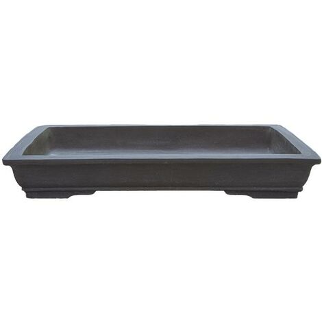 Vaso per bonsai rettangolare in gres 107,5x64x12,5 cm - L51