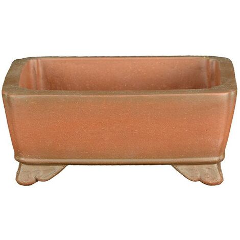 Vaso per bonsai rettangolare in gres 11x8,5x3,5 cm - SM163